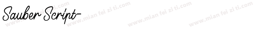 Sauber Script字体转换